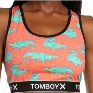 TOMBOYX Racerback Soft Bra Later Gator Lounge Womens Xsmall